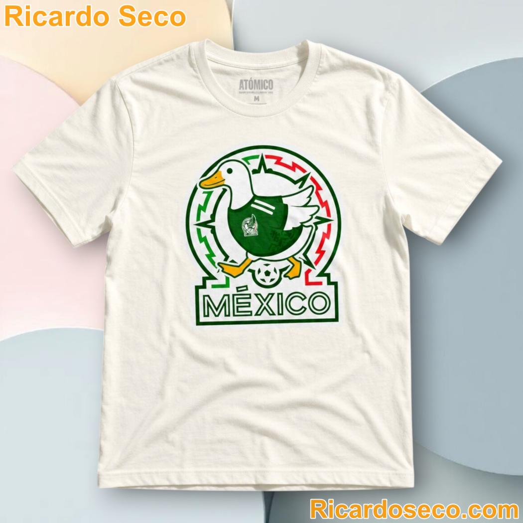FIFA World Cup 2026 Mexico Duck Wearing Mexico Jersey T-shirt Af12H7n