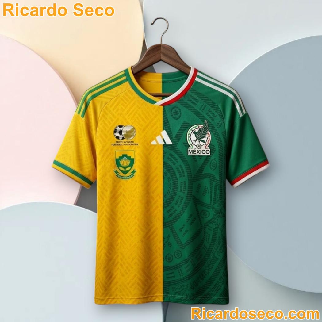 FIFA World Cup 2026 South Africa And Mexico Football Jersey Fw9MpSR