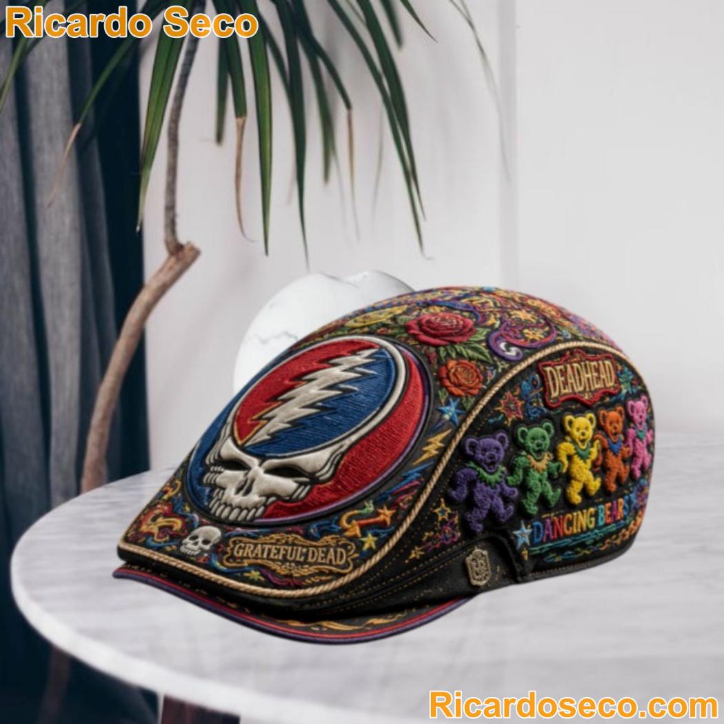 Grateful Dead Steal Your Face Dancing Bears Premium Jeff Cap Grateful Dead Steal Your Face Dancing Bears Premium Jeff Cap Go5rqlB