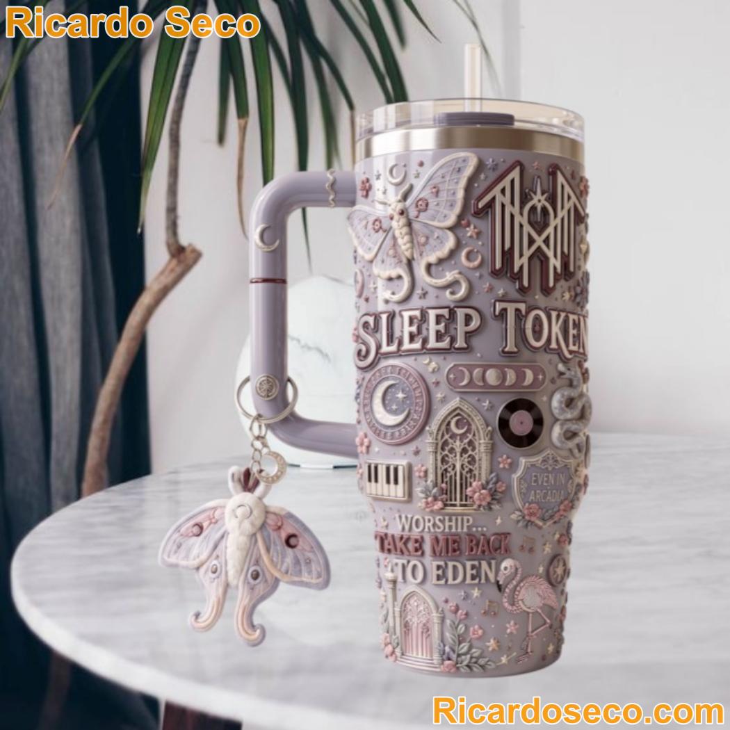Sleep Token Take Me Back To Eden Tumbler With Handle Sleep Token Take Me Back To Eden Tumbler With Handle tWnpMGX