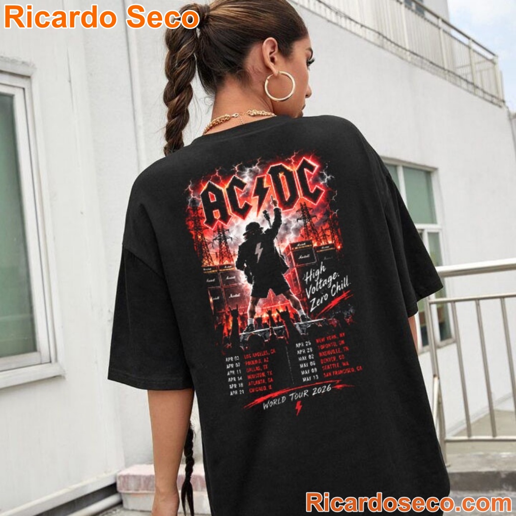 ACDC Power Up Tour 2026 High Voltage Zero Chill 3D Shirt-b Sa1vF8y
