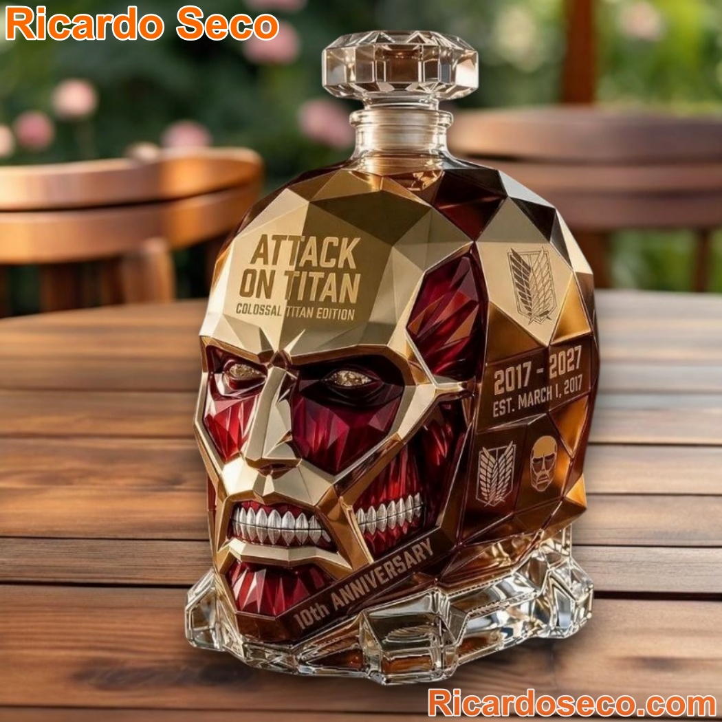 Attack On Titan 2017-2027 10th Anniversary Titan Shaped Whiskey Bottle Attack On Titan 2017-2027 10th Anniversary Titan Shaped Whiskey Bottle EjXeMPW