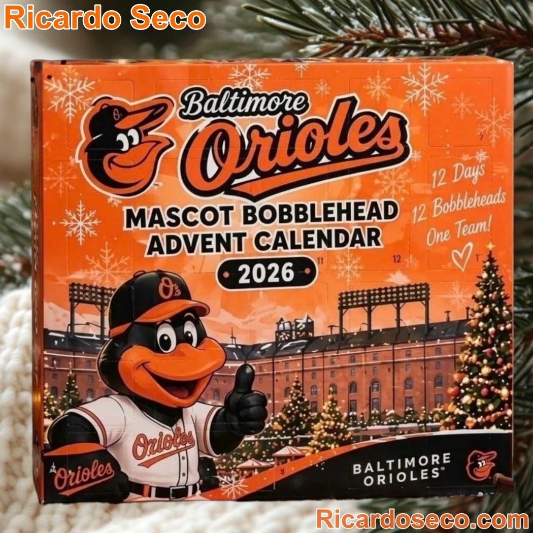 Baltimore Orioles Mascot Bobblehead Christmas Advent Calendar LyTEg3U