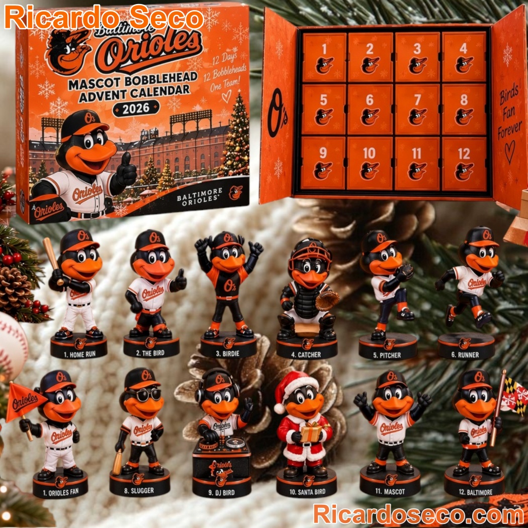 Baltimore Orioles Mascot Bobblehead Christmas Advent Calendar-a fFDXzLn