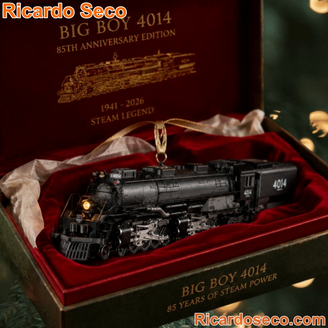Big Boy 4014 Steam Legend 85th Anniversary Christmas Ornament IQarnX4