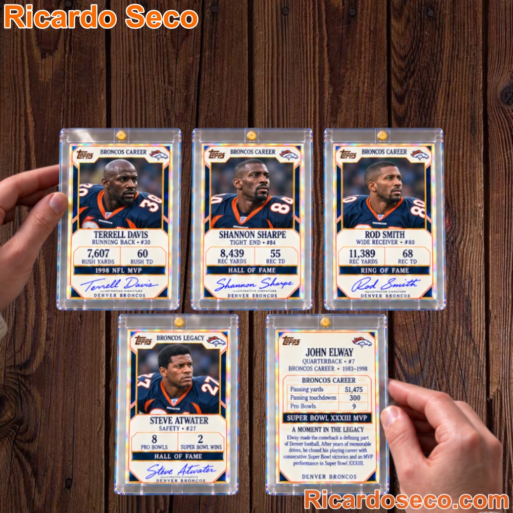 Denver Broncos Broncos Career 5-Card Collection Card Collectors Box Set-b Denver Broncos Broncos Career 5-Card Collection Card Collectors Box Set-b nvo6p2A