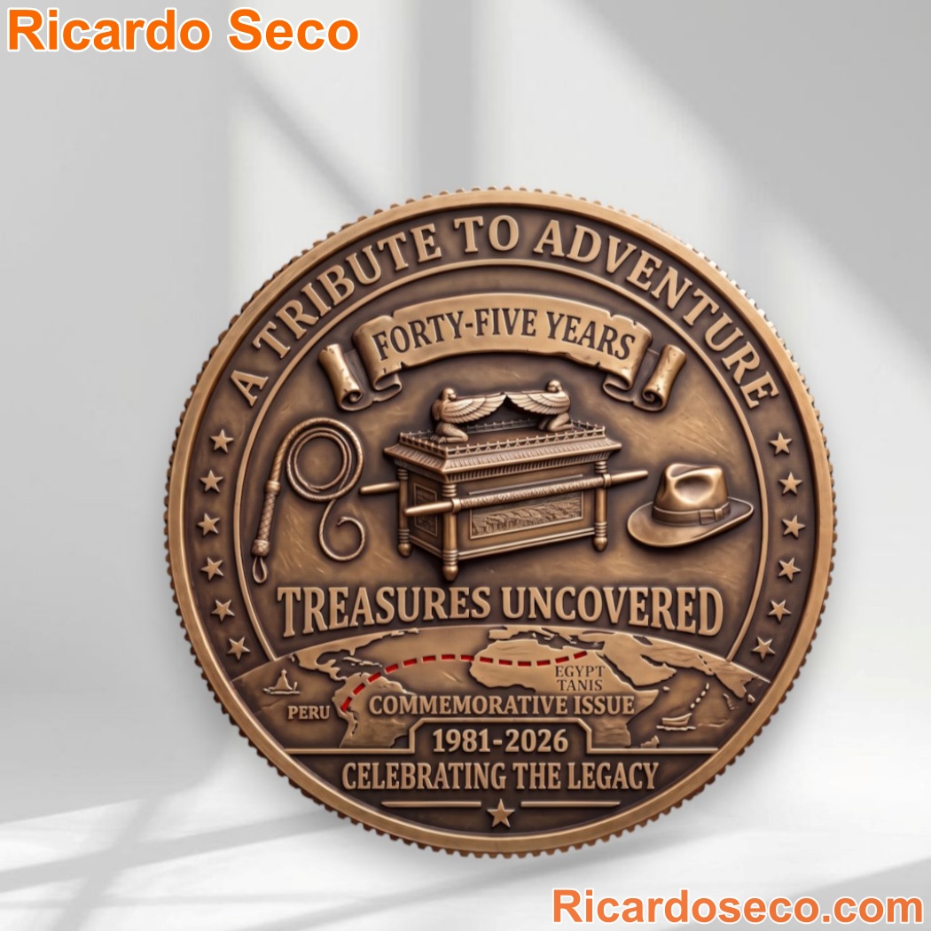 Indiana Jones Raiders Of The Lost Ark 1981-2026 Commemorative Coin-a Indiana Jones Raiders Of The Lost Ark 1981-2026 Commemorative Coin-a AHJUQL5