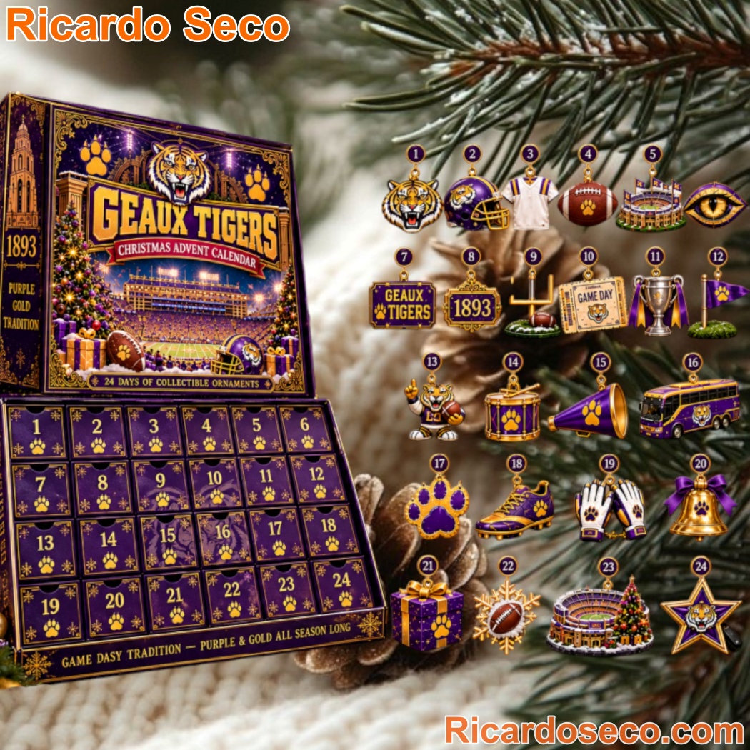 LSU Geaux Tigers Football Christmas Advent Calendar-a CKgoy58