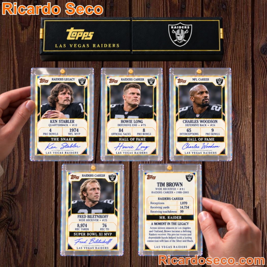 Las Vegas Raiders NFL Career 5-Card Collection Card Collectors Box Set-b Las Vegas Raiders NFL Career 5-Card Collection Card Collectors Box Set-b pMTF43Q
