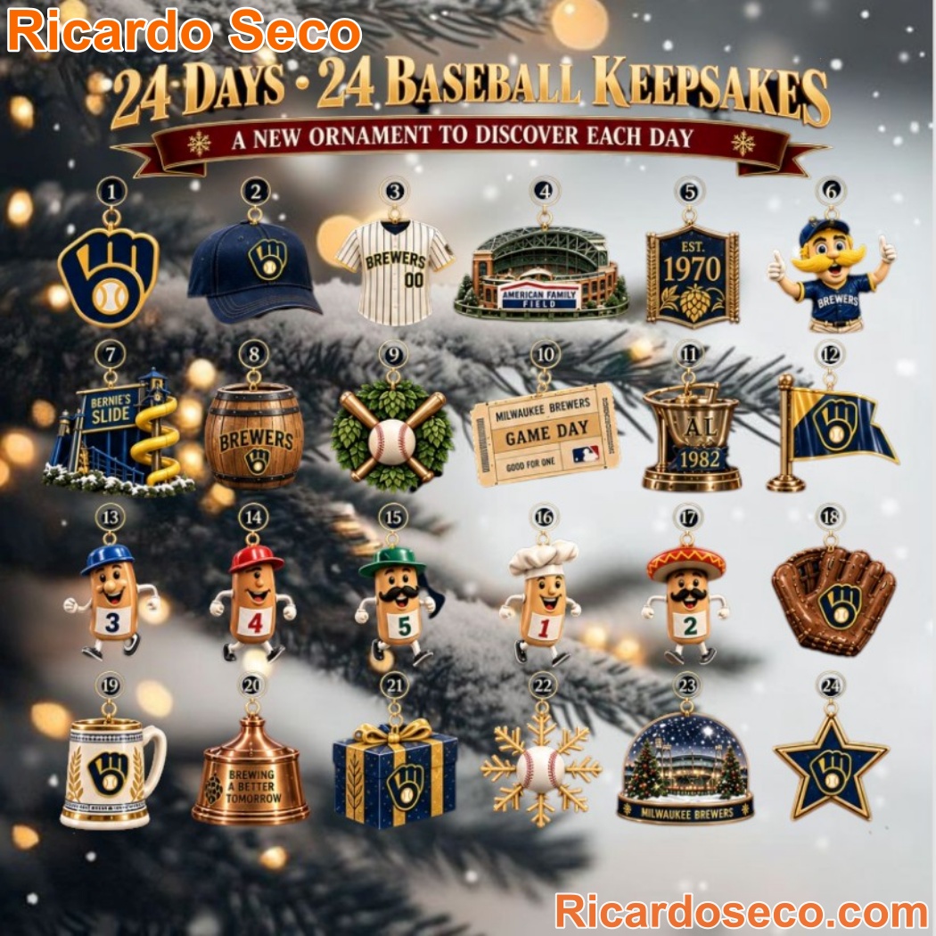 Milwaukee Brewers Baseball Christmas Advent Calendar-a Milwaukee Brewers Baseball Christmas Advent Calendar-a sqFZzQv