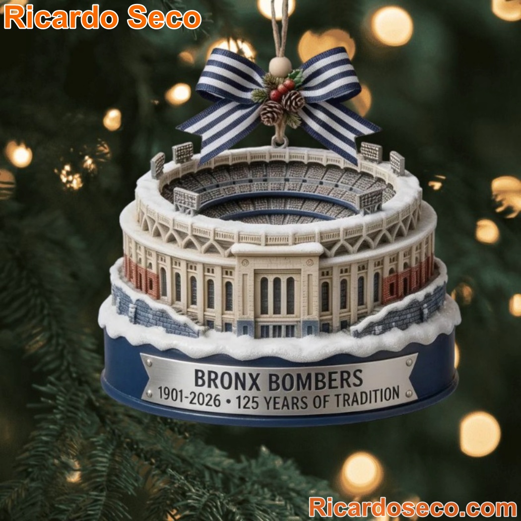 New York Yankees Bronx Bombers 1901-2026 125 Years Of Tradition Christmas Ornament SfoMI3g