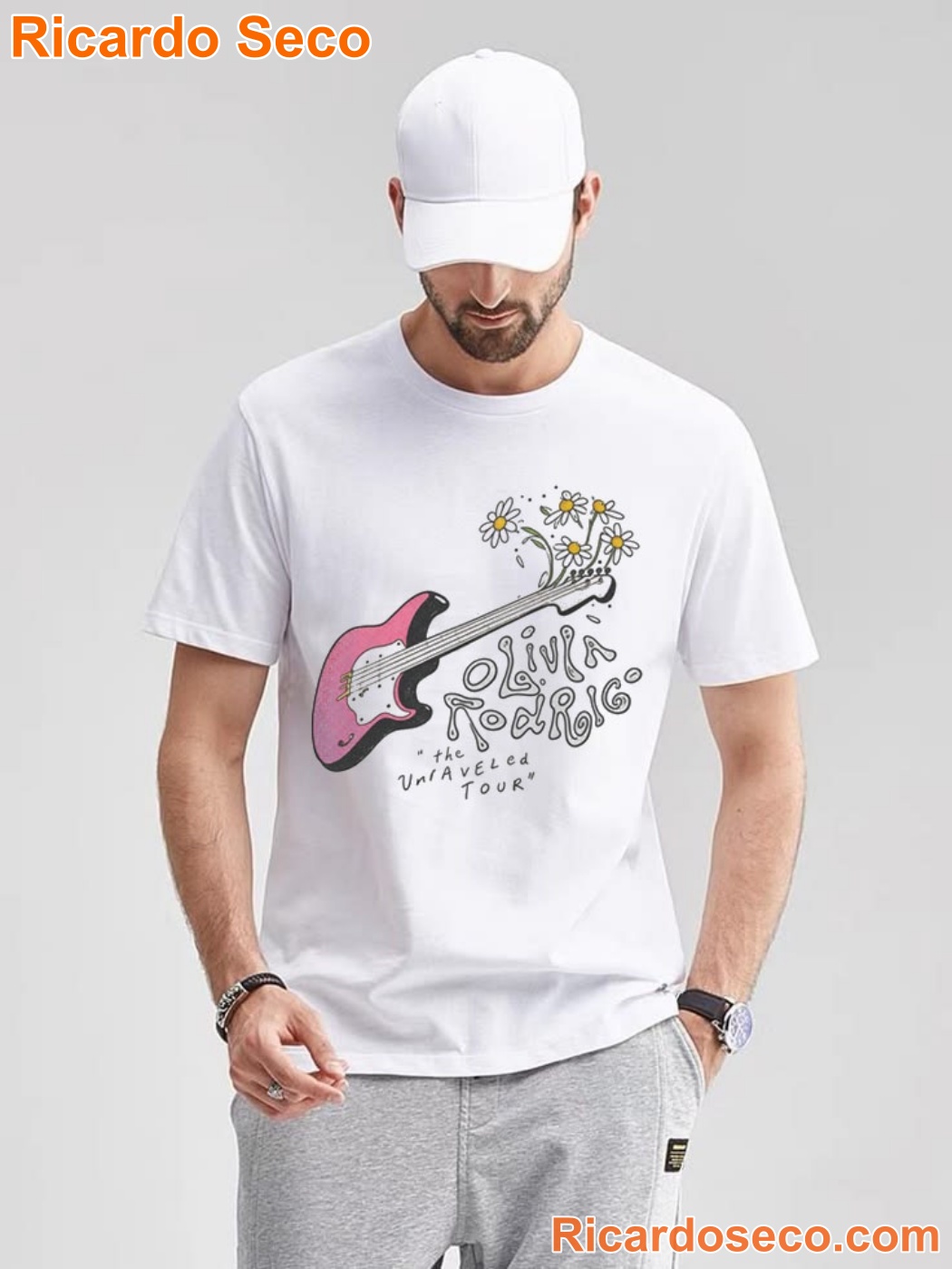Olivia Rodrigo The Unraveled Tour Guitar Shirt-a eaSWwJO