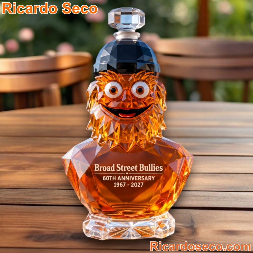 Philadelphia Flyers Broad Street Bullies 60th Anniversary Crytal Whiskey Bottle Philadelphia Flyers Broad Street Bullies 60th Anniversary Crytal Whiskey Bottle ZmG7l9Y