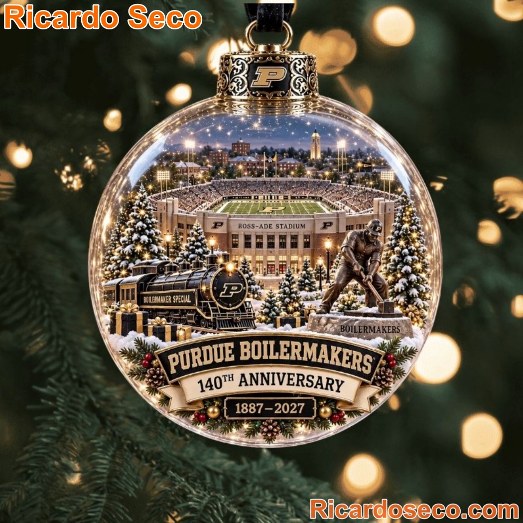Purdue Boilermakers 1887-2027 140th Anniversary Christmas Ornament 2F1WTgb