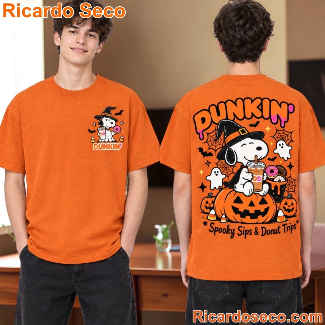 Snoopy Halloween Coffee Donuts Witch Pumpkin Ghost 3D Shirt-a Snoopy Halloween Coffee Donuts Witch Pumpkin Ghost 3D Shirt-a fu1FiaW