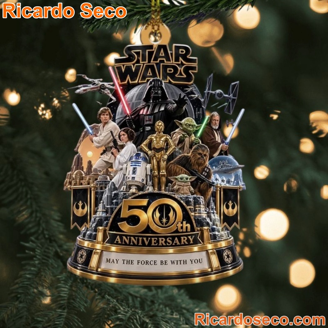 Star Wars 50th Anniversary May The Force Be With You Christmas Ornament 9IykFWz