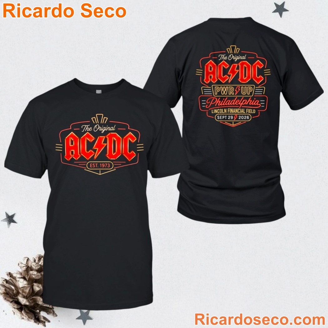 ACDC Est 1973 Philadelphia Sept 29 2026 Shirt EBUTHFc