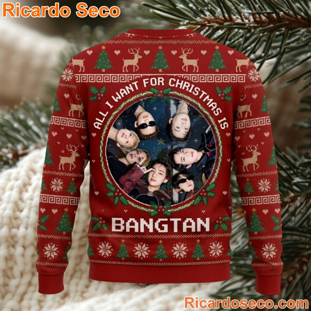 All I Want For Christmas Is Bangtan Ugly Sweater-b Ixhy6Nc