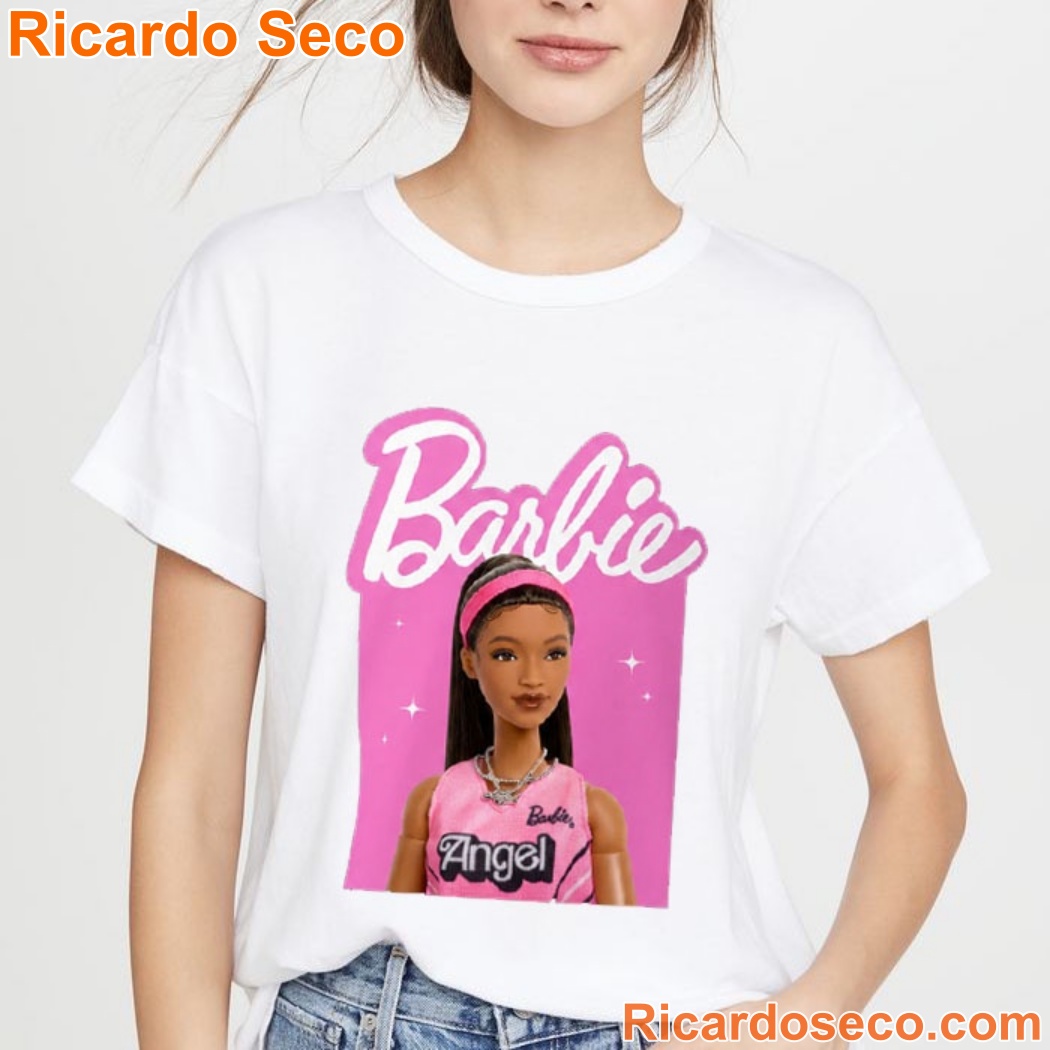 Angel Reese Barbie Doll Graphic Shirt-b Angel Reese Barbie Doll Graphic Shirt-b suHqtIW