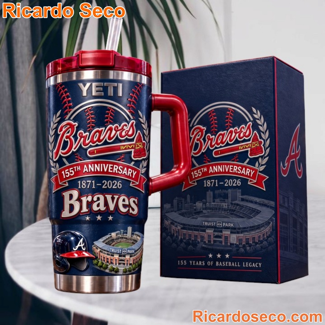 Atlanta Braves 1871-2026 115th Anniversary Tumbler With Handle 736Vbhf