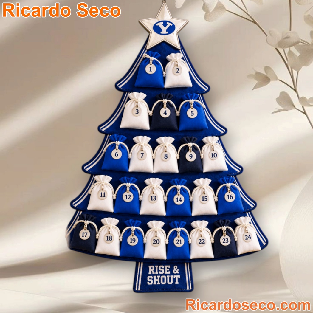 BYU Cougars Christmas Tree Countdown Calendar BYU Cougars Christmas Tree Countdown Calendar whTksnm