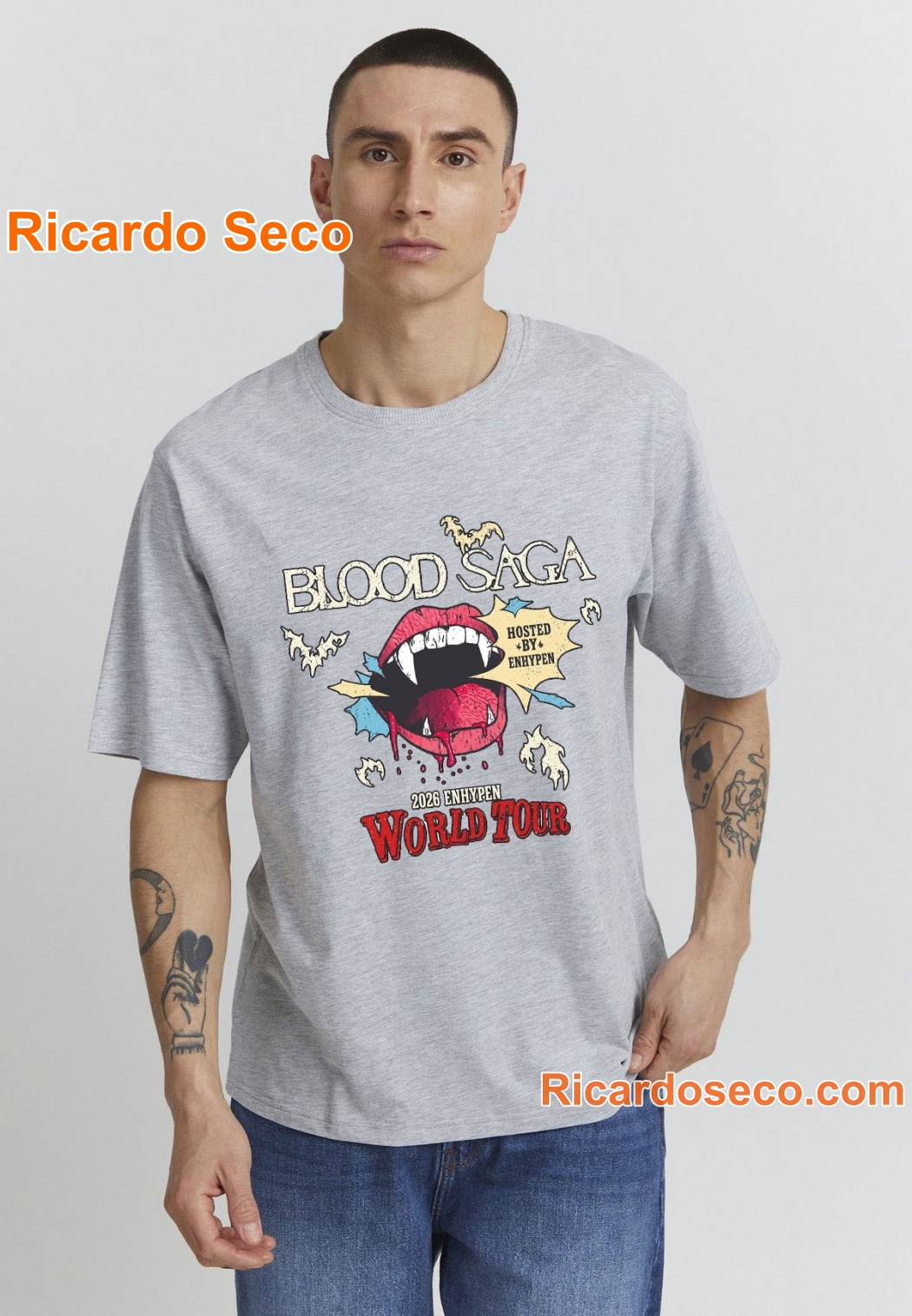 Blood Saga 2026 Enhypen World Tour T-shirt Blood Saga 2026 Enhypen World Tour T-shirt kiH3u9P