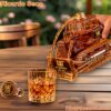 CATerpillar 1925-2025 100th Anniversary Bulldozer Crystal Whiskey Decanter-a EZTHQeb