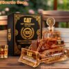 CATerpillar 1925-2025 100th Anniversary Bulldozer Crystal Whiskey Decanter N5fF6xT