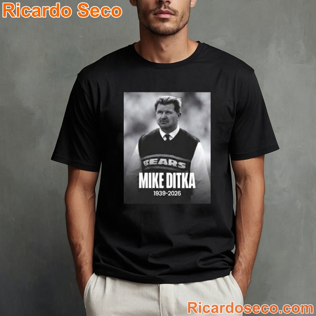 Chicago Bears Mike Ditka 1939-2026 RIP Shirt Chicago Bears Mike Ditka 1939-2026 RIP Shirt sGySQF8