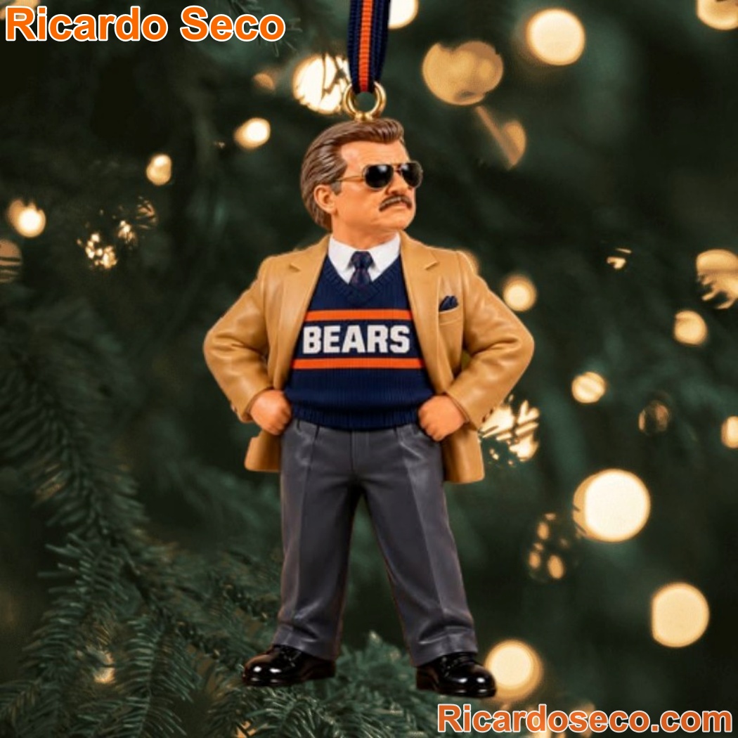 Chicago Bears Mike Ditka Da Coach Christmas Ornament b9JdQ71