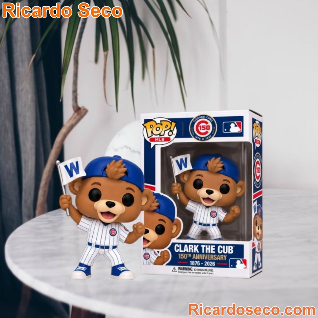 Chicago Cubs Clark the Cub 150 Years Est 1876 Vinyl Figure Chicago Cubs Clark the Cub 150 Years Est 1876 Vinyl Figure w1eL3kf