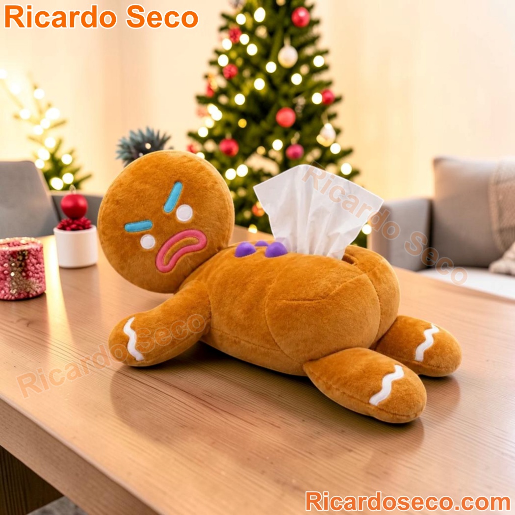 Christmas Gingerbread Man Plush Tissue Box Cover Christmas Gingerbread Man Plush Tissue Box Cover AJ7lfiv