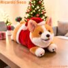 Christmas Santa Corgi Plush Tissue Box Cover-a Christmas Santa Corgi Plush Tissue Box Cover-a GX5Zkga