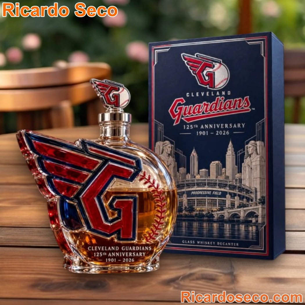 Cleveland Guardians 1901-2026 125th Anniversary Whiskey Decanter TK1zMkp