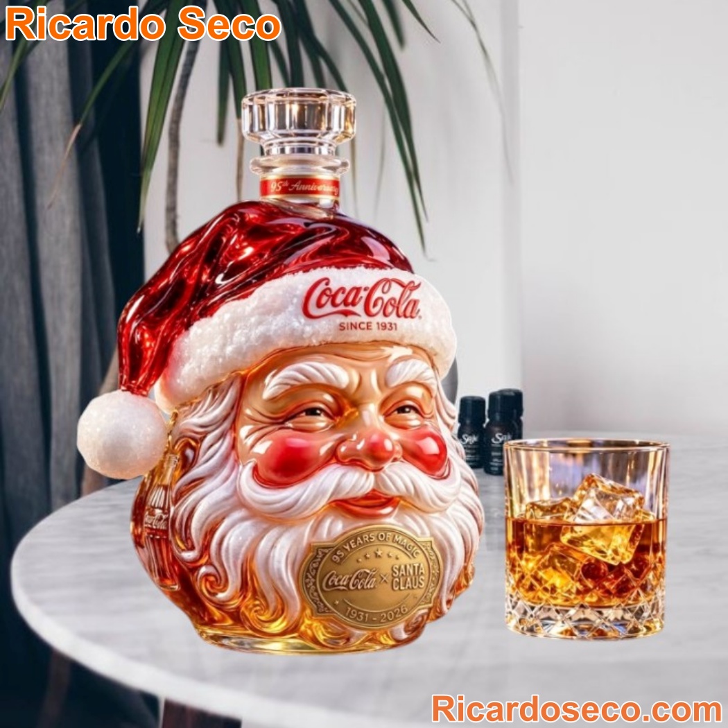 Coca-Cola 1931-2026 Santa Claus 95th Anniversary Whiskey Bottle m3UoArZ