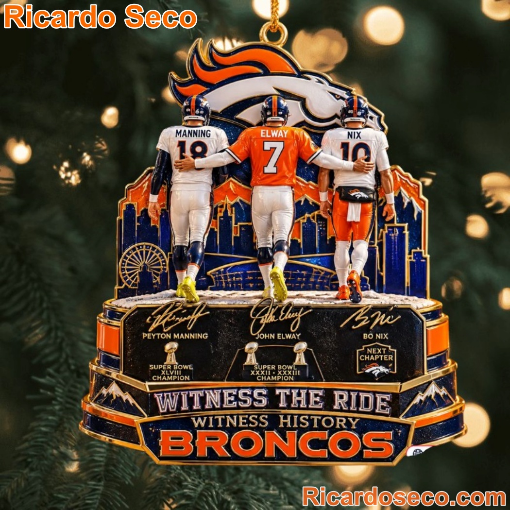 Denver Broncos Witness The Ride Christmas Ornament JhO7Ucl
