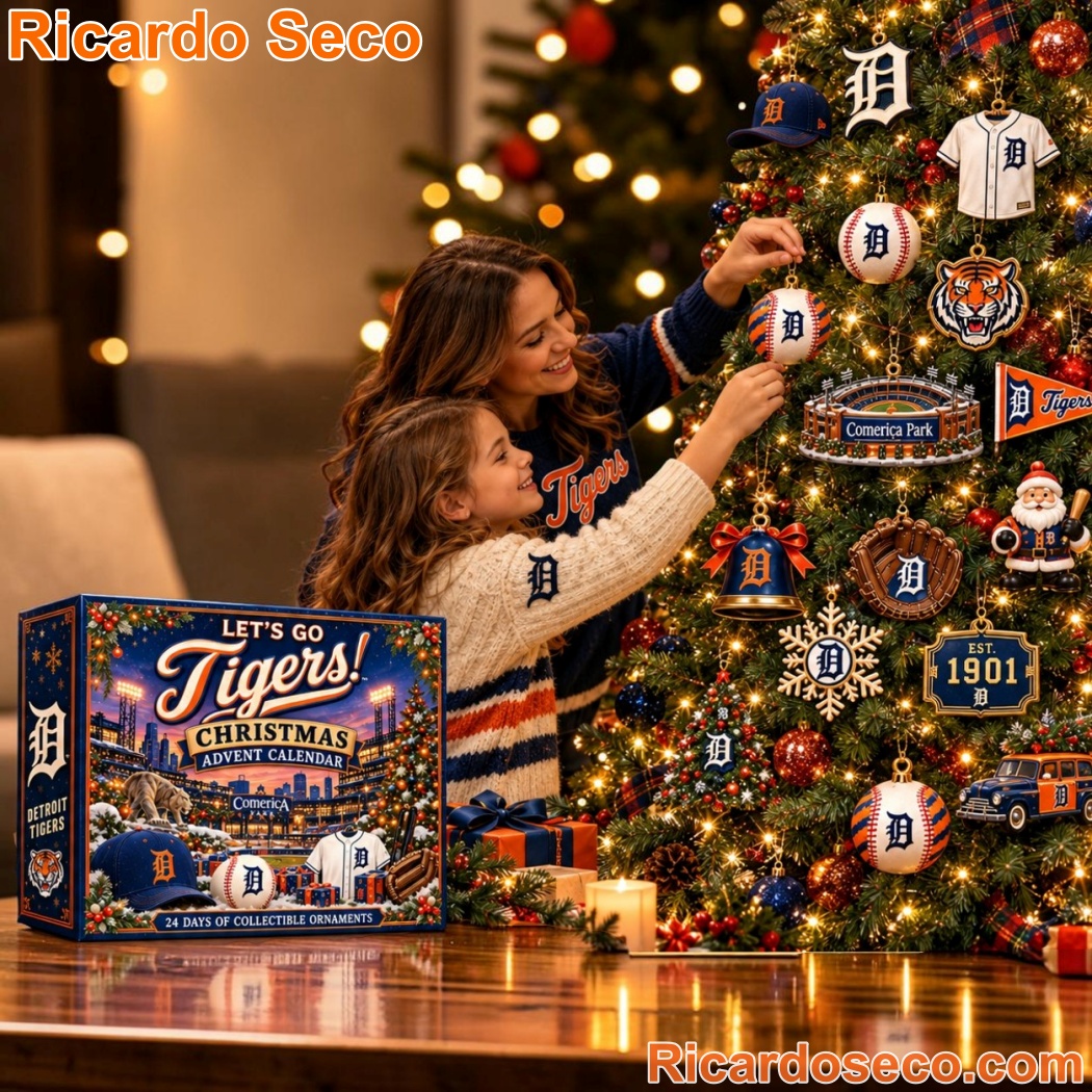 Detroit Tigers Comerica Park Christmas Advent Calendar-a 4F0Qfe1