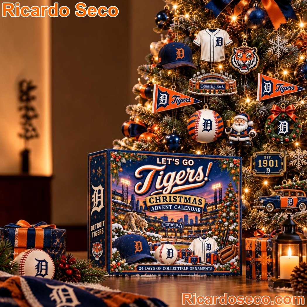 Detroit Tigers Comerica Park Christmas Advent Calendar-c gBMLG7H