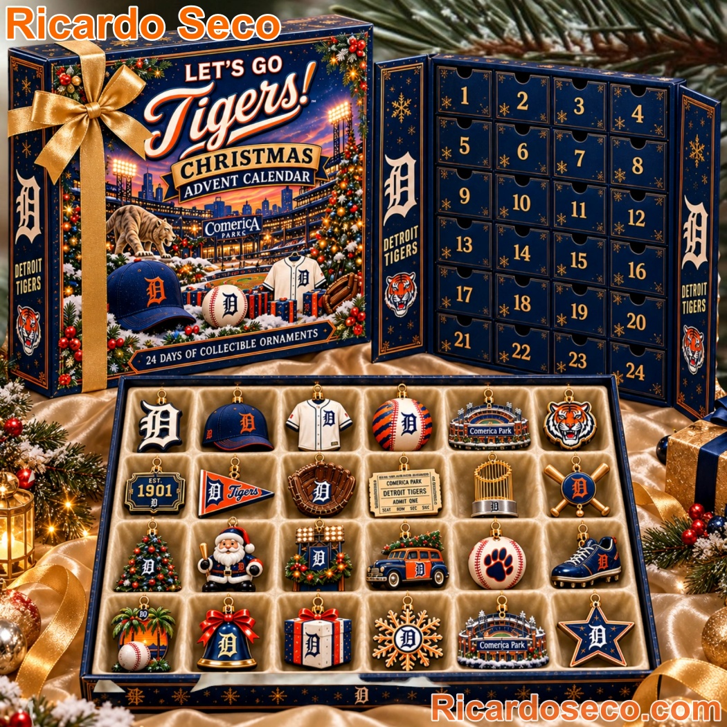 Detroit Tigers Comerica Park Christmas Advent Calendar lp07Eqj