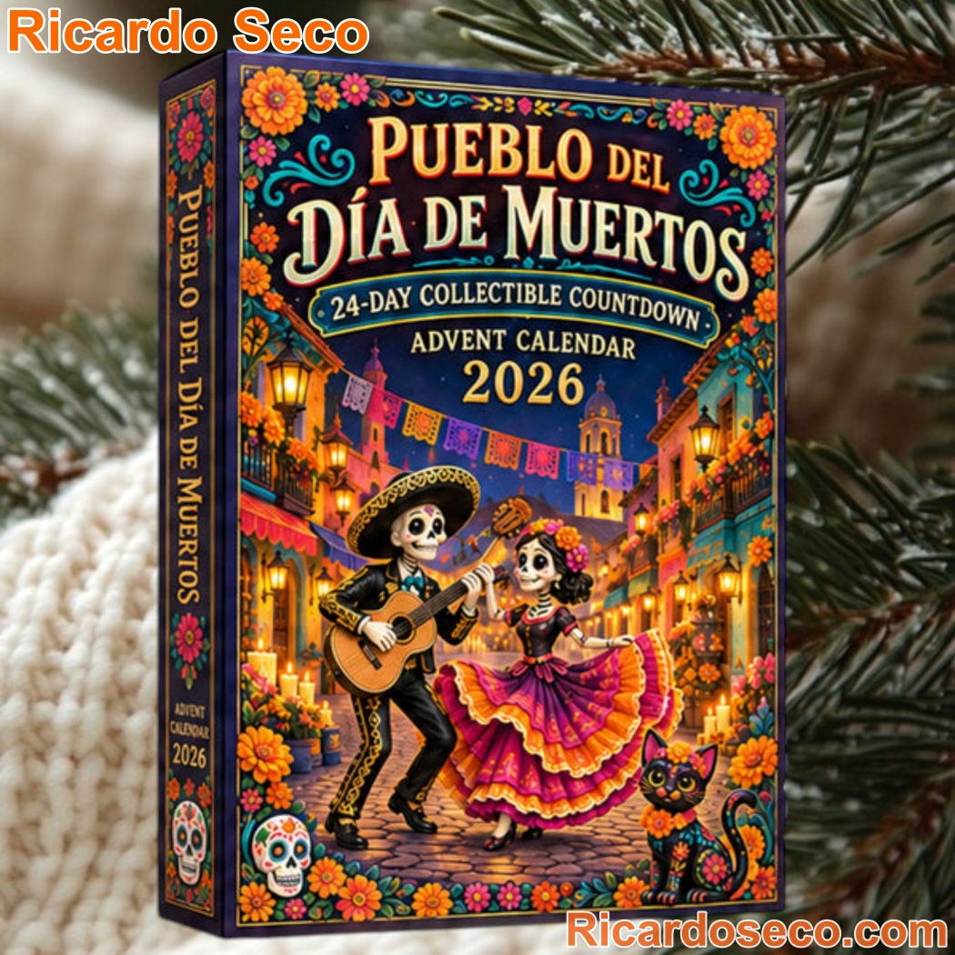 Día de Muertos 24 Days Countdown 2026 Christmas Advent Calendar-a jUl7Pdn
