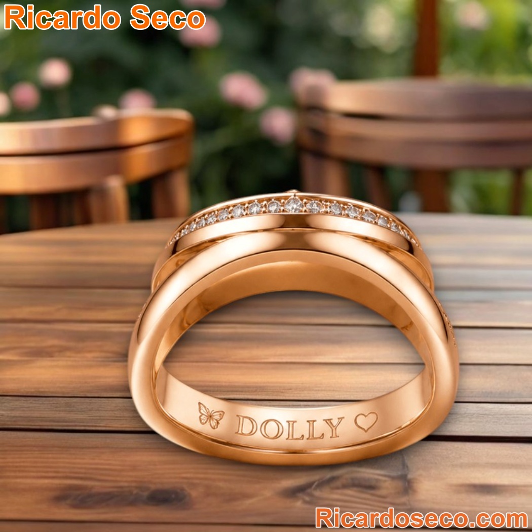 Dolly Parton Butterfly Heart Guitar Premium Ring-a yxhj9Ze
