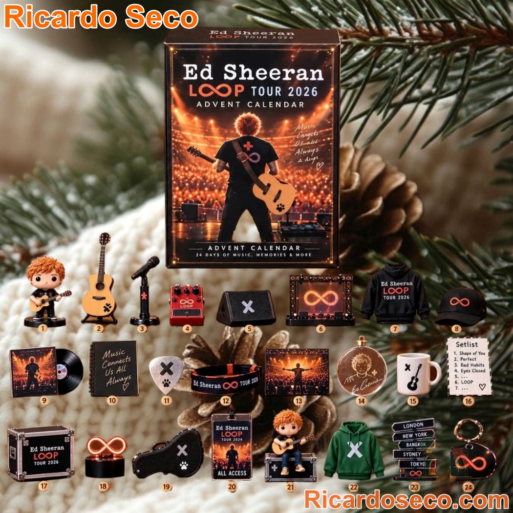 Ed Sheeran Loop Tour 2026 Advent Calendar Ed Sheeran Loop Tour 2026 Advent Calendar b2VWXmg