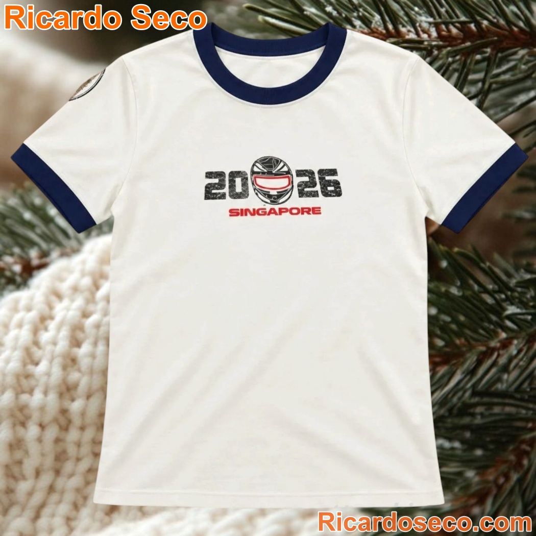 Formula 1 Singapore 2026 Rhinestones Helmet Icon Shirt 2sqAG4h