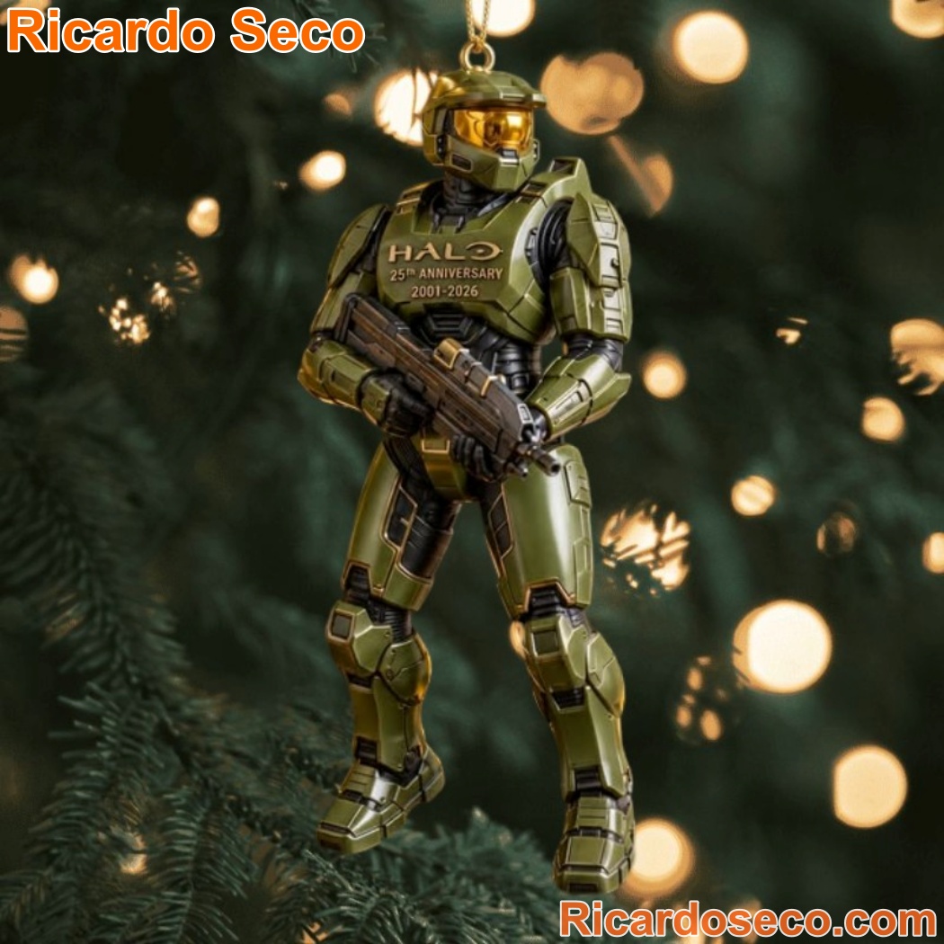 Halo 2001-2026 25th Anniversary Christmas Ornament UFq9PZS