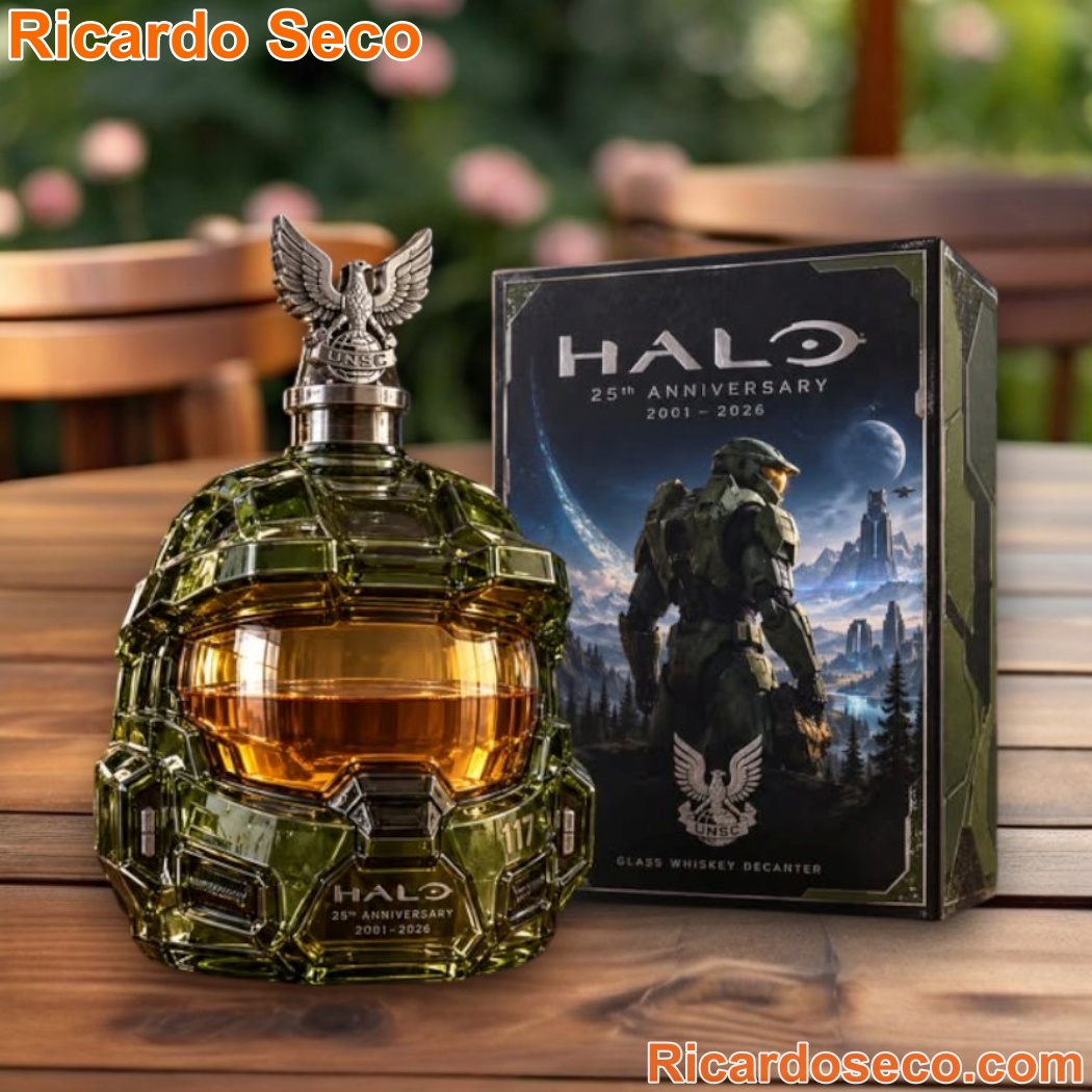 Halo Master Chief 25th Anniversary Whiskey Decanter S9xBfe8