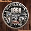 Las Vegas Raiders Est 1960 Just Win Baby Commemorative Coin Las Vegas Raiders Est 1960 Just Win Baby Commemorative Coin ONCBtxc