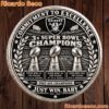 Las Vegas Raiders Est 1960 Just Win Baby Commemorative Coin-a Las Vegas Raiders Est 1960 Just Win Baby Commemorative Coin-a Ofx0uY4