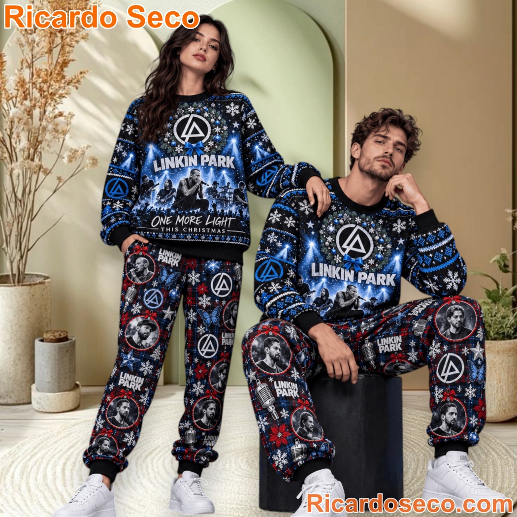 Linkin Park One More Light Sweater and Jogger Pants Set-a Linkin Park One More Light Sweater and Jogger Pants Set-a YehDfcn