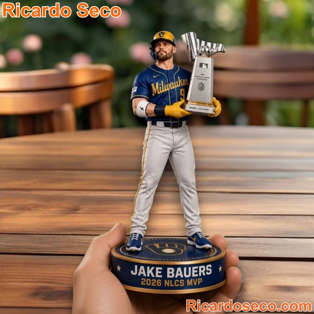 Milwaukee Brewers 2026 NLCS MVP Jake Bauers Special Edition Figure-a rwB10az