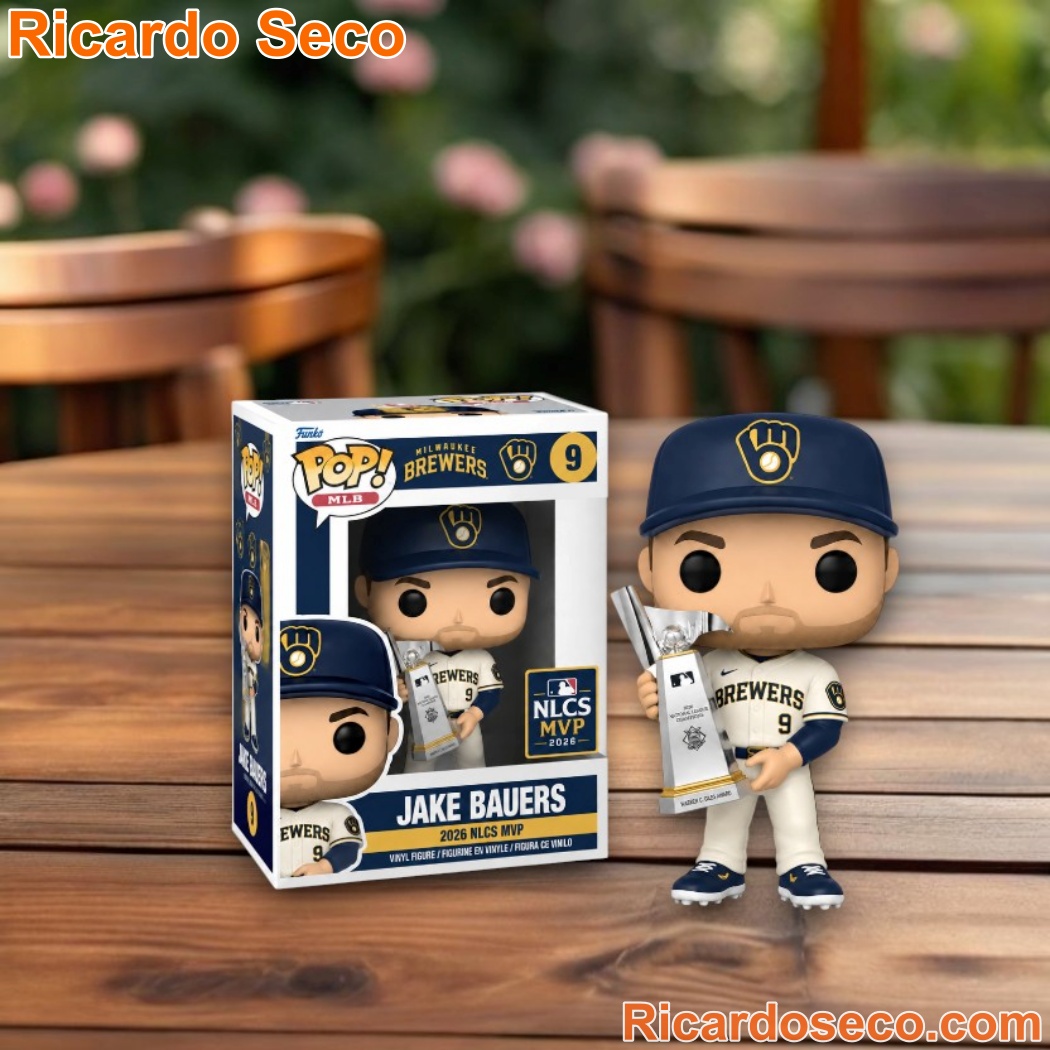 Milwaukee Brewers Jake Bauers 2026 NLCS MVP Vinyl Figure v3xC5rm